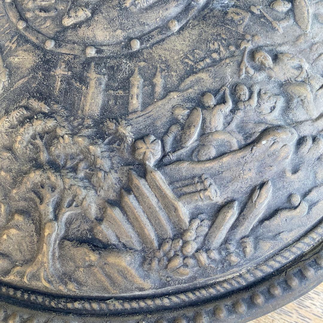 古代ギリシャの盾　レプリカ　アンティーク　直径48cm 金属