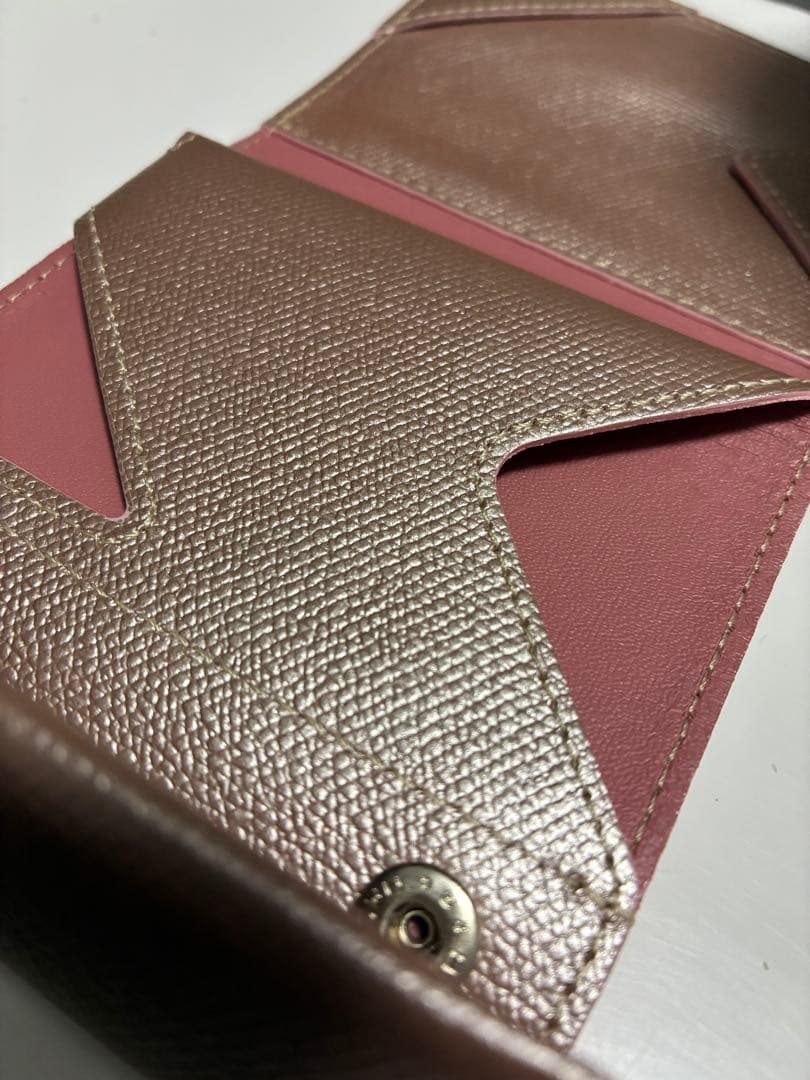 アブラサス薄い財布 プラム 【新品】 ピンクベージュ（プラム）