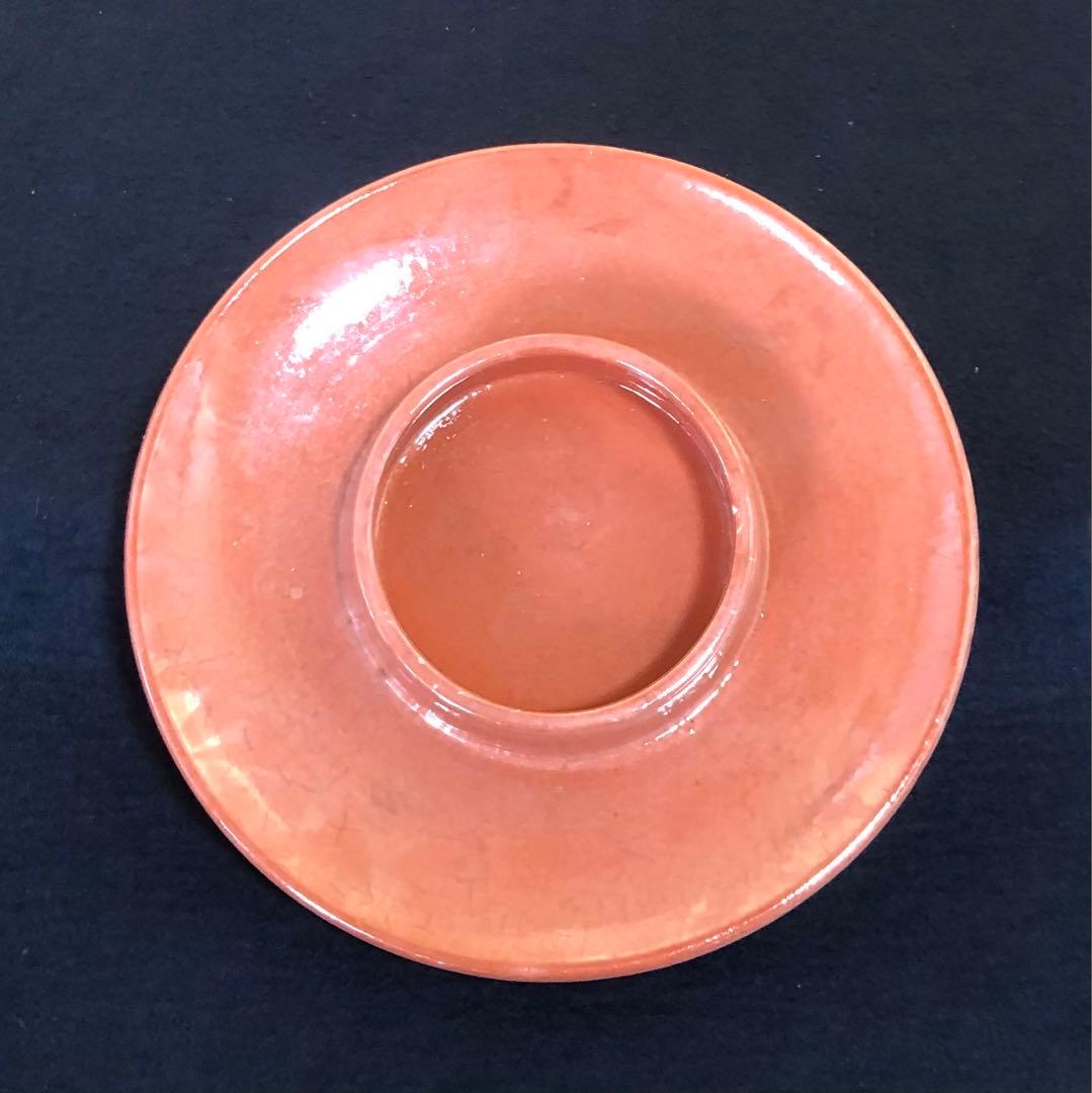 《R》赤楽 楽焼 するめ瓦 和楽 油盞 短檠 燭台 夜咄 260105か4