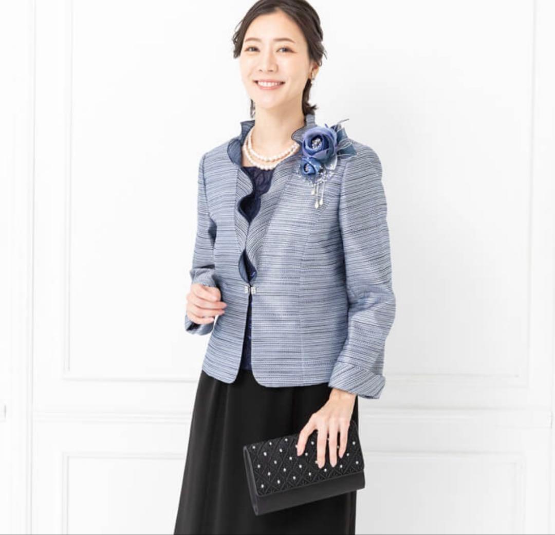 ビーズ刺繍のパーティーバッグ　ブラック