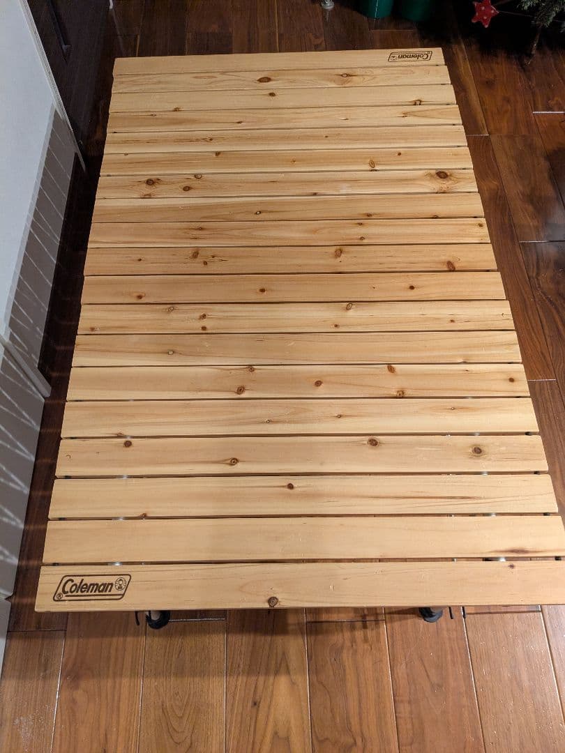 コールマン アウトドア ナチュラルウッドロールテーブル110廃盤品
