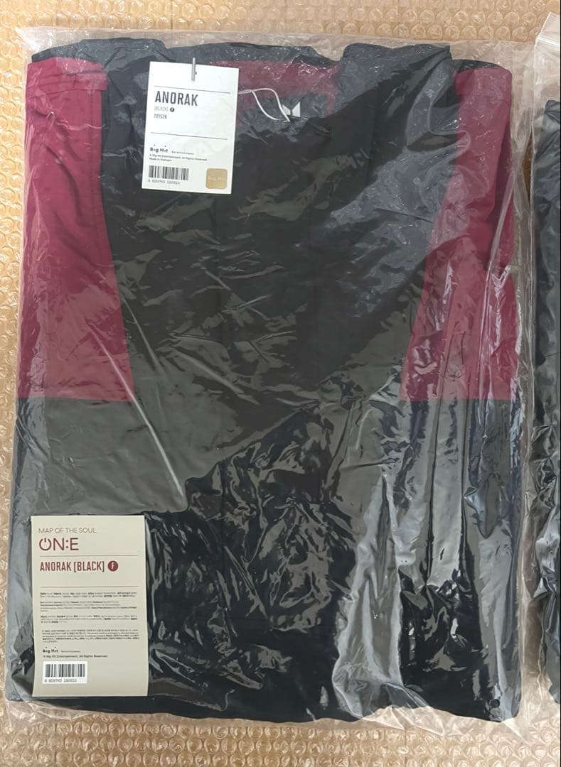 BTS 公式 ANORAK ブラック F & ANORAK 03 L セット