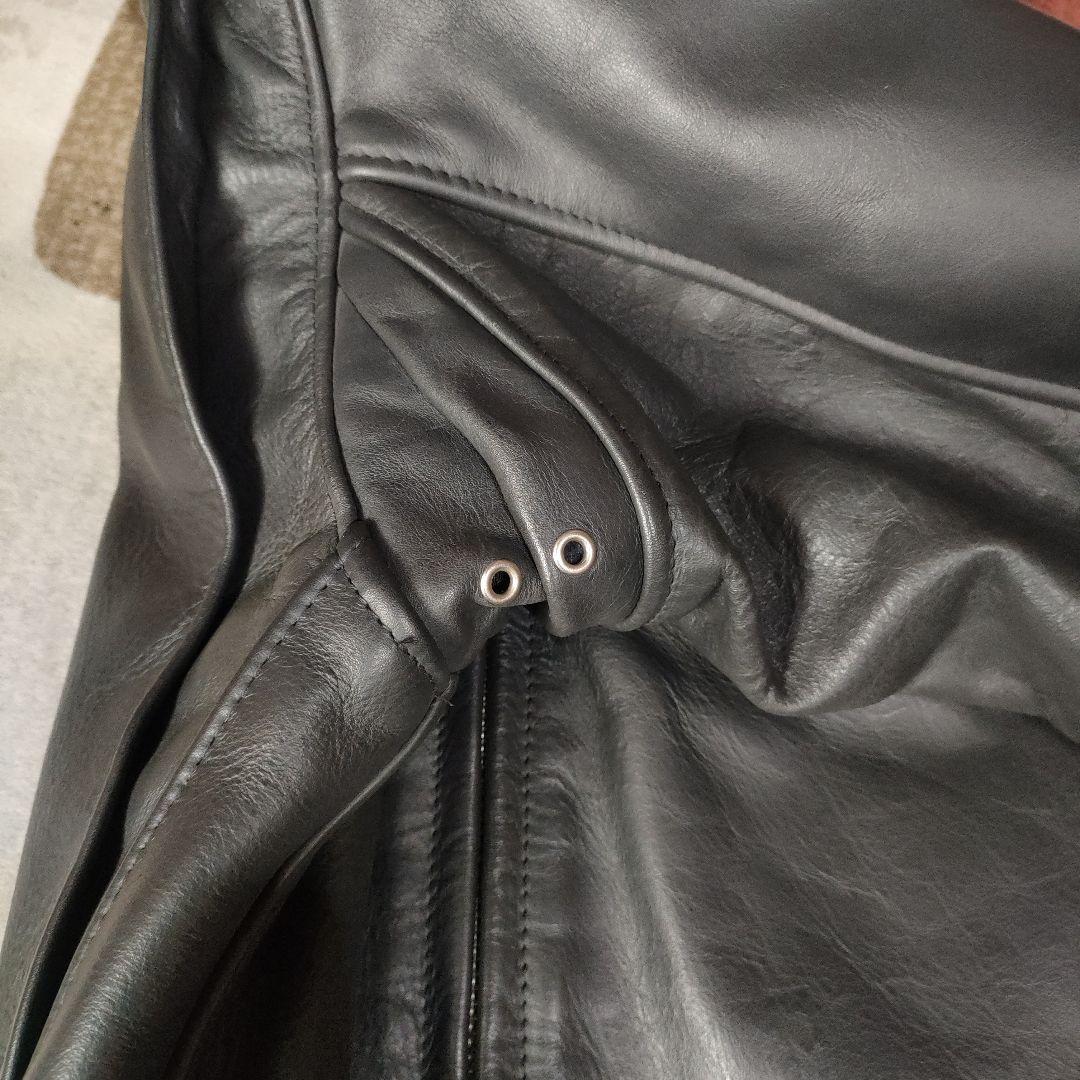 重厚な革質 美品 人気 Schott 641 牛タグ 34 ヘビーステアハイド