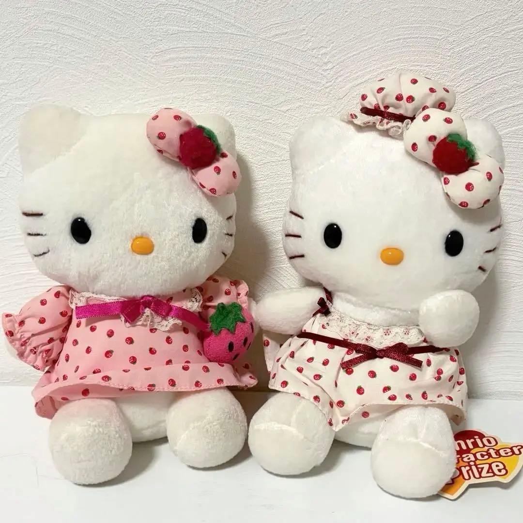 ハローキティ 昭和レトロ 当時品 ぬいぐるみ いちご パジャマ 非売品