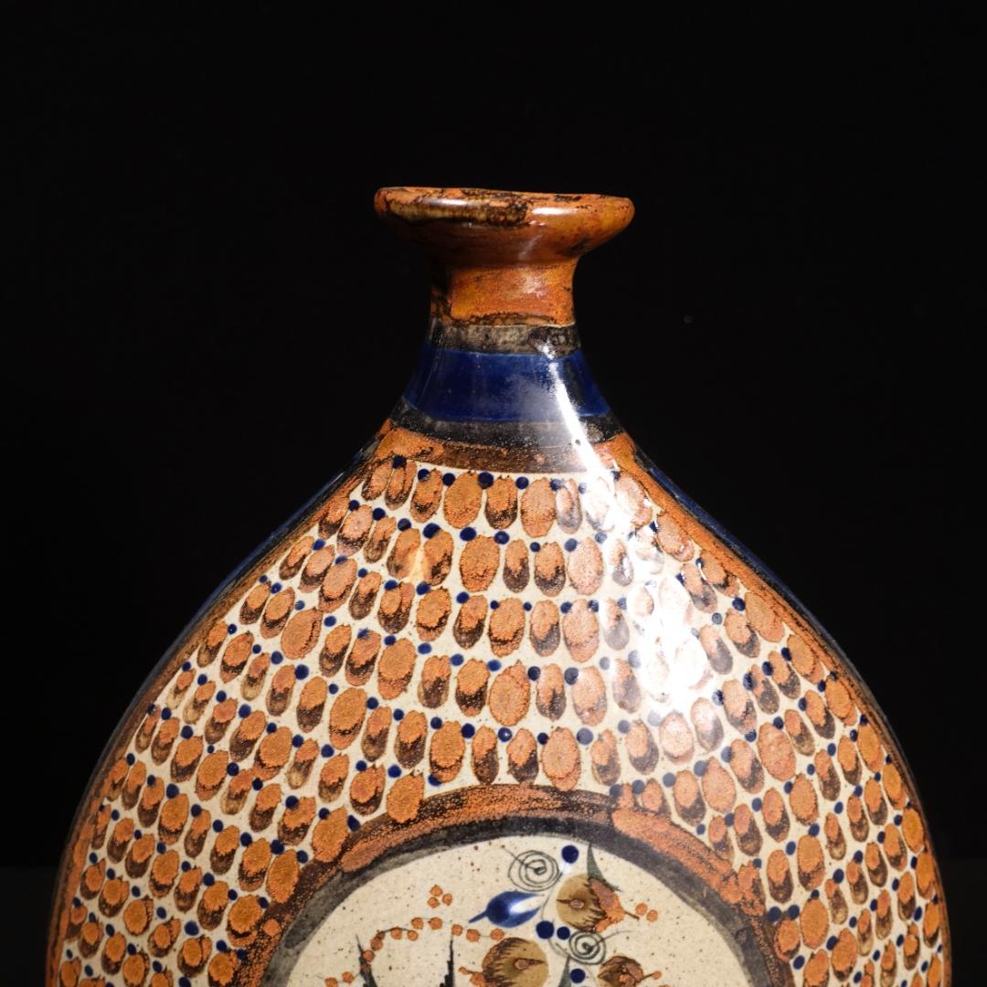 最終値下 ビンテージ トナラ焼 花瓶 メキシコ民芸 飾壷 置物