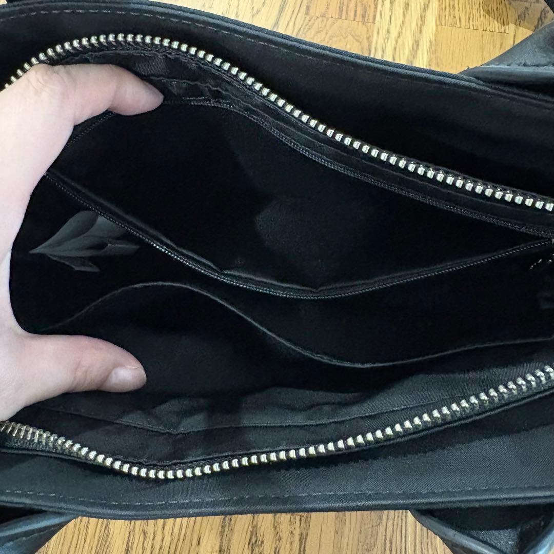 アニエスベー ハンドバッグ ナイロン ブラック