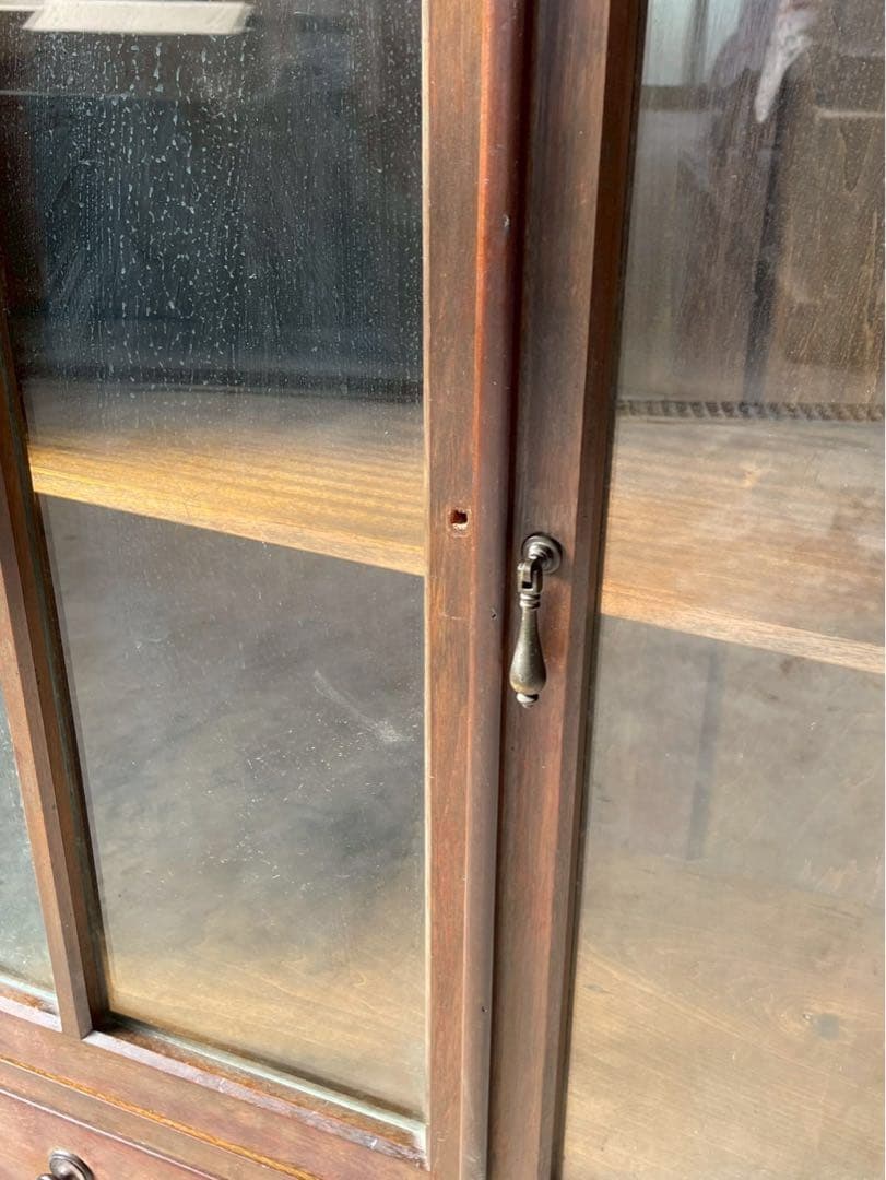 激レア‼️イギリス アンティーク 丸足 キュリオケース 什器