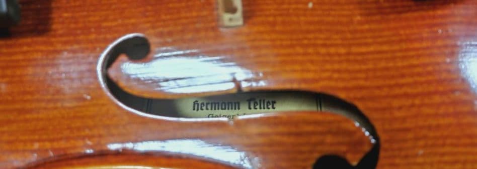 バイオリン　セット一式　ハーマンテラー　ドイツ製　　ハードケース付き　中古品