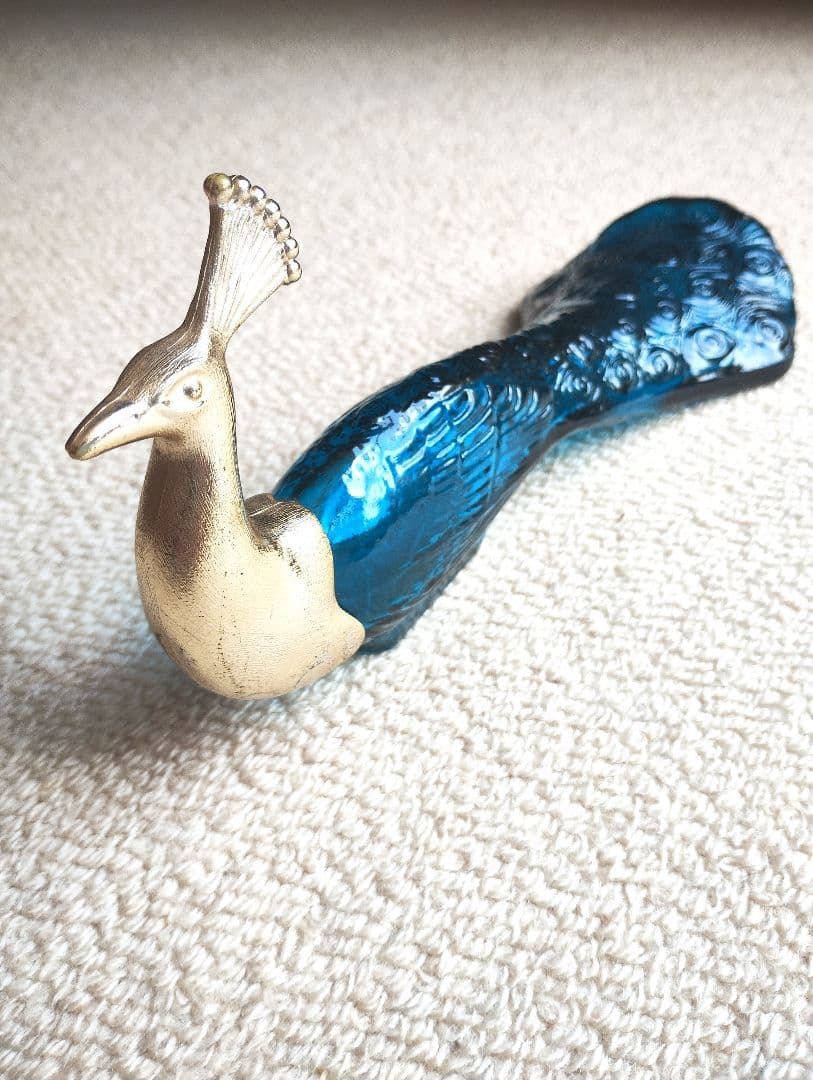 孔雀のアンティーク香水瓶 AVON社製