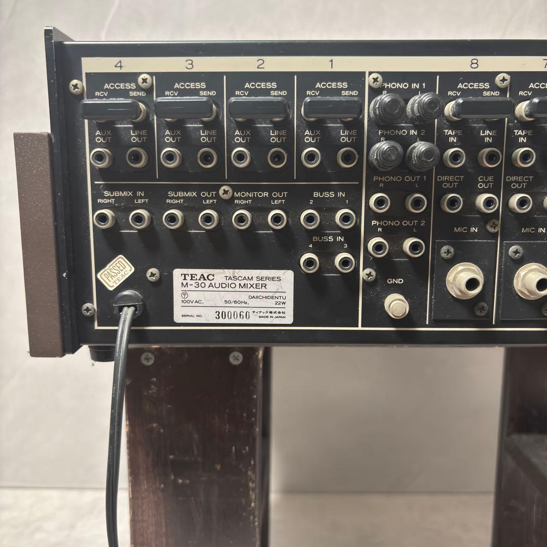 【希少・動作品】TEAC テアック ミキサー M-30現状品 昭和レトロ