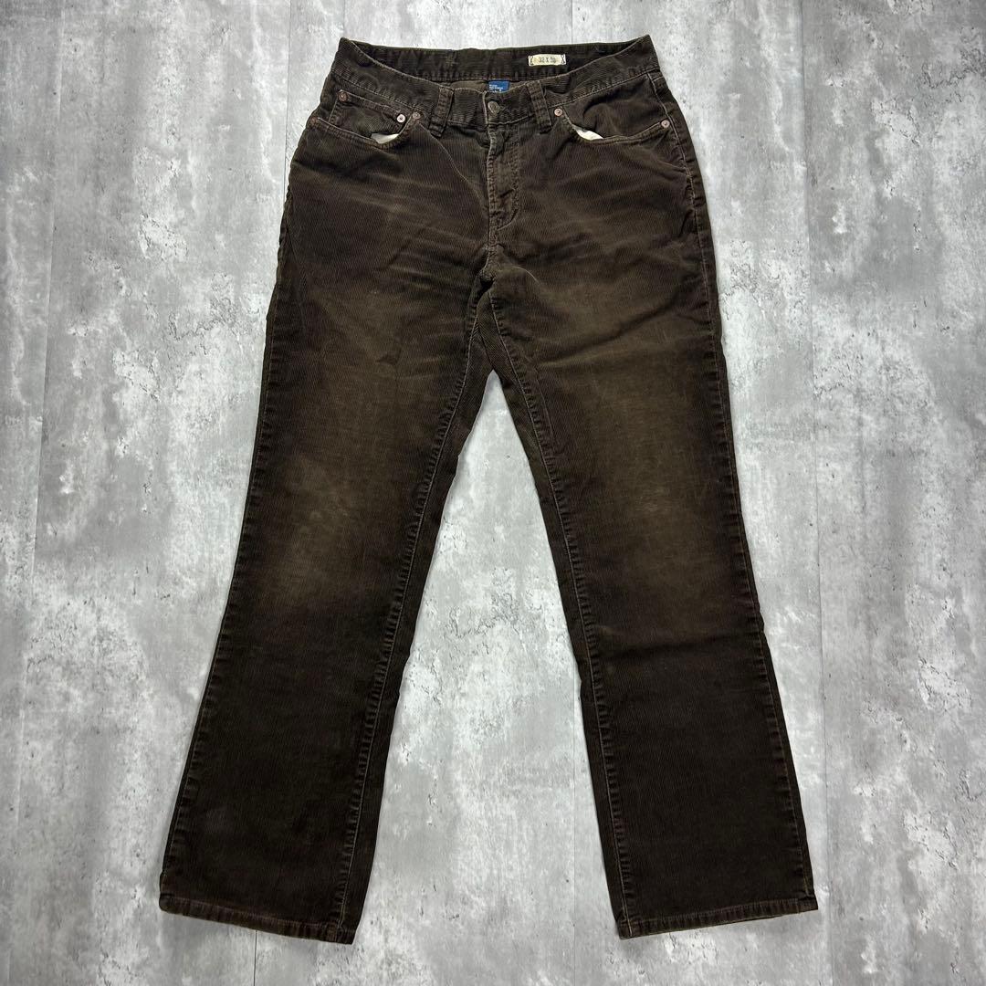 ラルフローレン ロゴタグ チノパン コーデュロイパンツブラウン W32 6055 ラルフローレン ロゴタグ コーデュロイパンツ ブラウン W31 6171