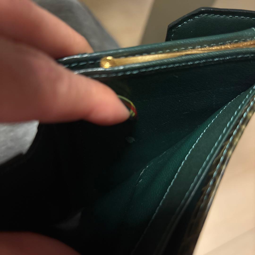 キヨ様専用☆ Yves Saint Laurent 二つ折り財布 ダークグリーン