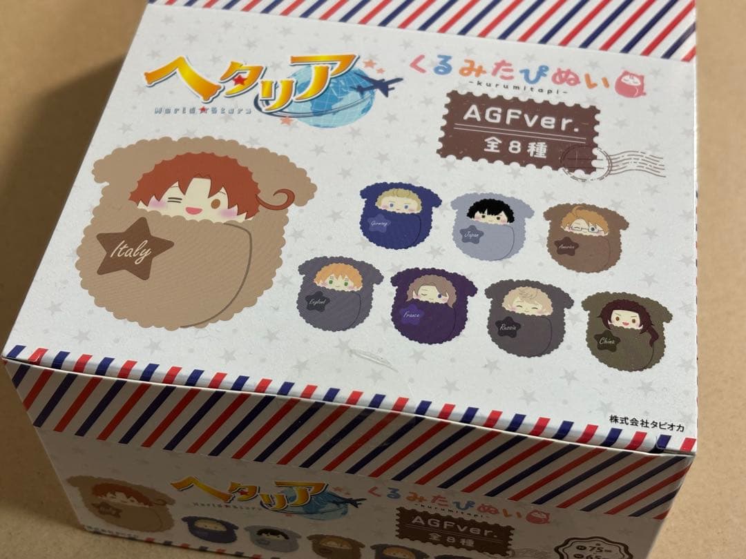 ヘタリア ヘタリア くるみたぴぬい AGF ver. 全8種 未開封BOX くるみた