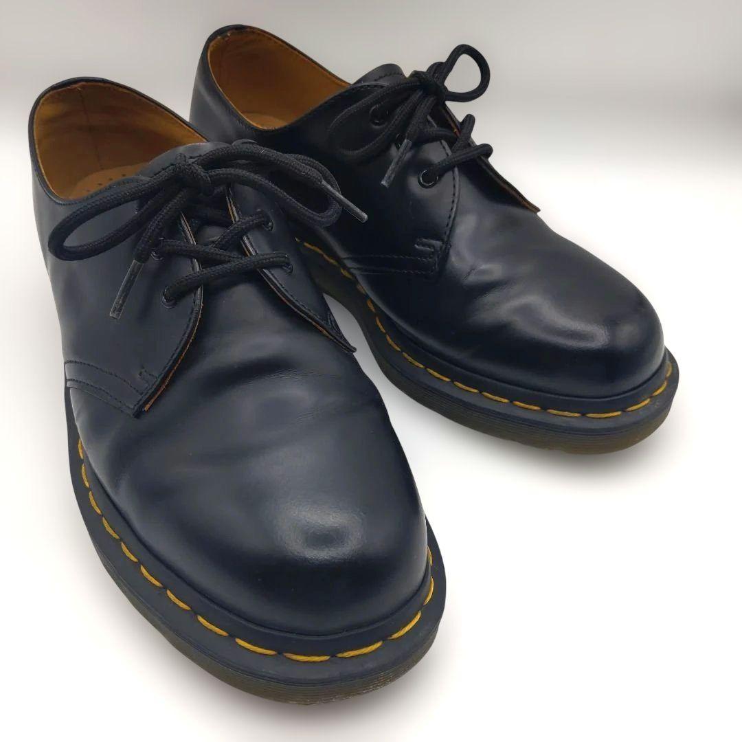 【美品】 ドクターマーチン 1461 59 UK7 3ホールシューズ ブラック