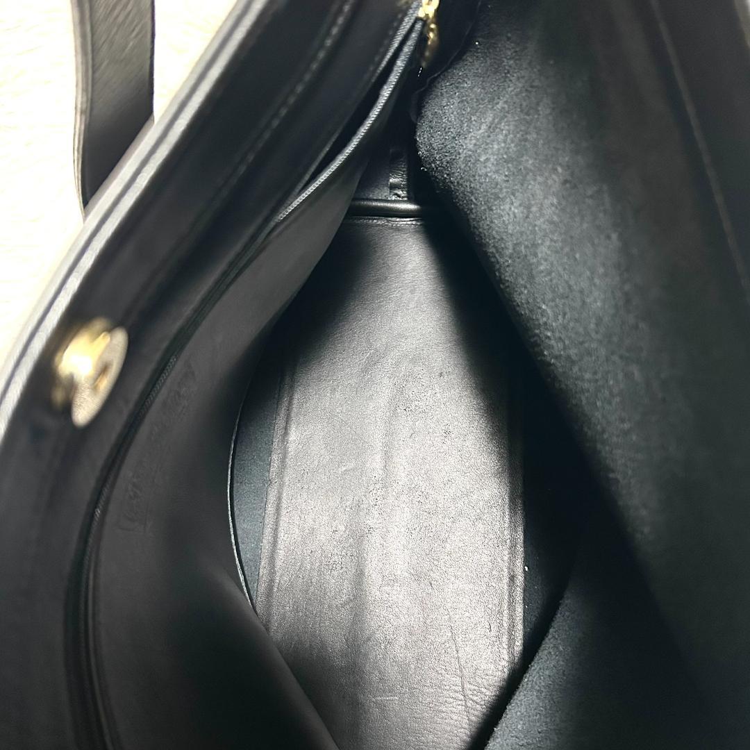 美品 COACH オールドコーチ ４１４０トートバッグ 黒 ゴールド金具 上質