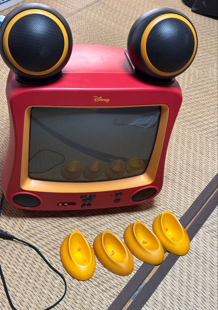 Disney ミッキーマウス 14型ブラウン管テレビ＋DVDプレイヤー Disney