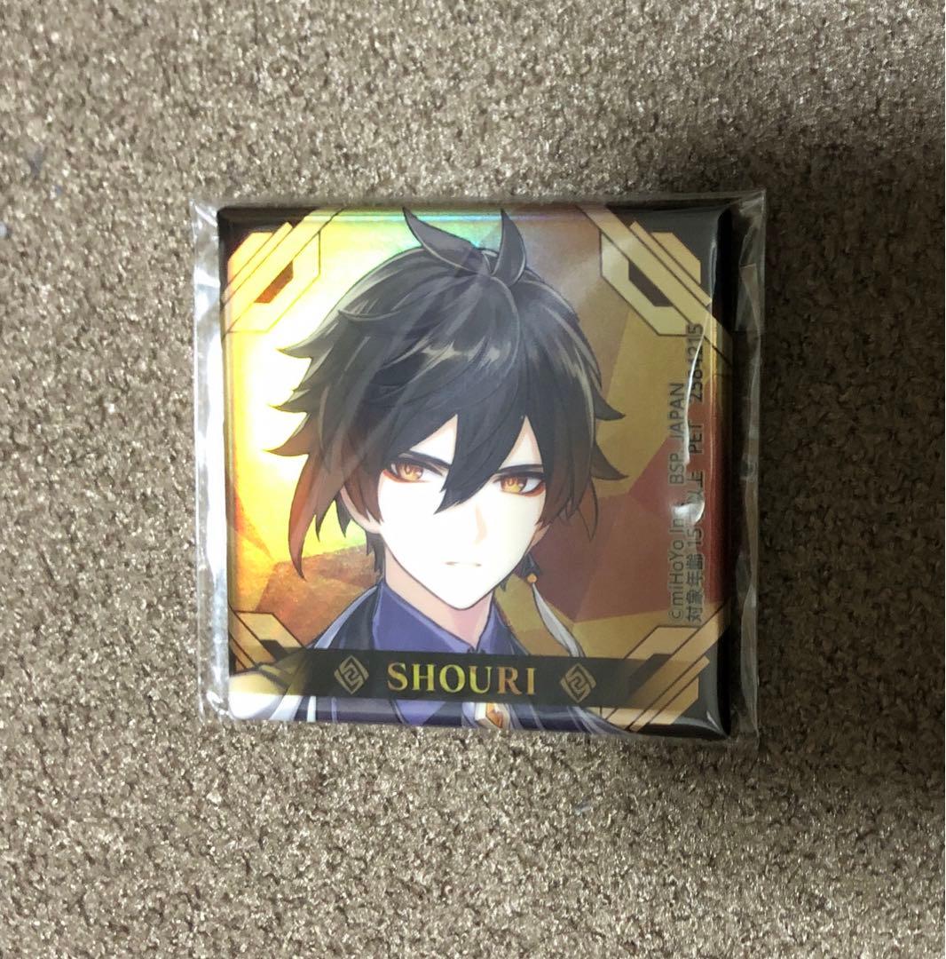 原神 SEGA 鍾離 ホログラムスクエア缶バッジ - メルカリ