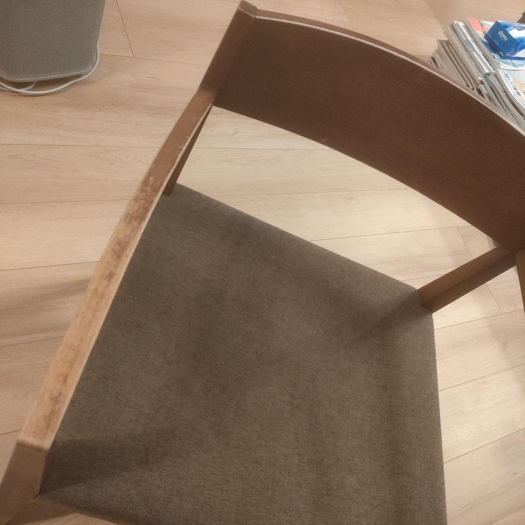 木製アームチェア ブラウン アルフレックス