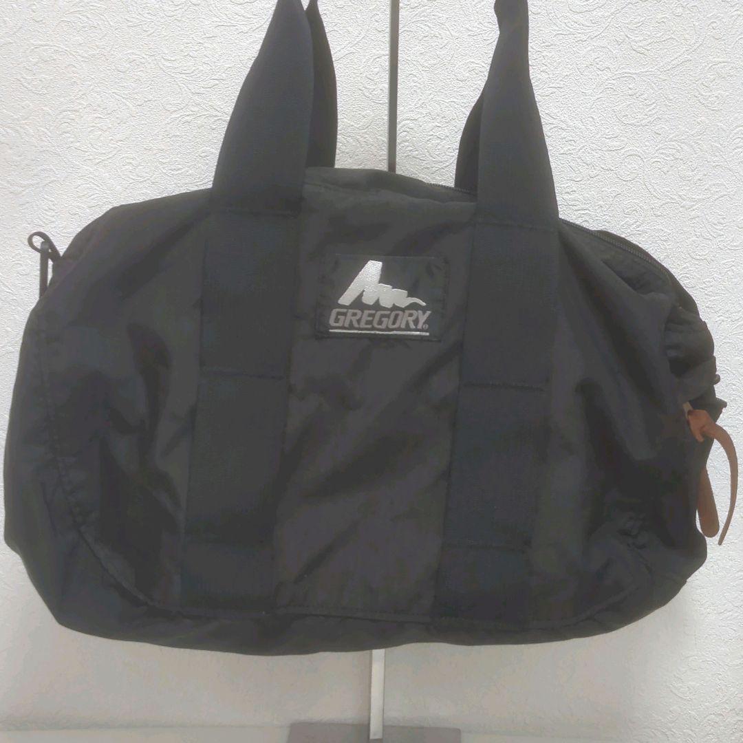 グレゴリーダッフルバッグS 旧ロゴ黒 90sボストンバック USA製 美中古