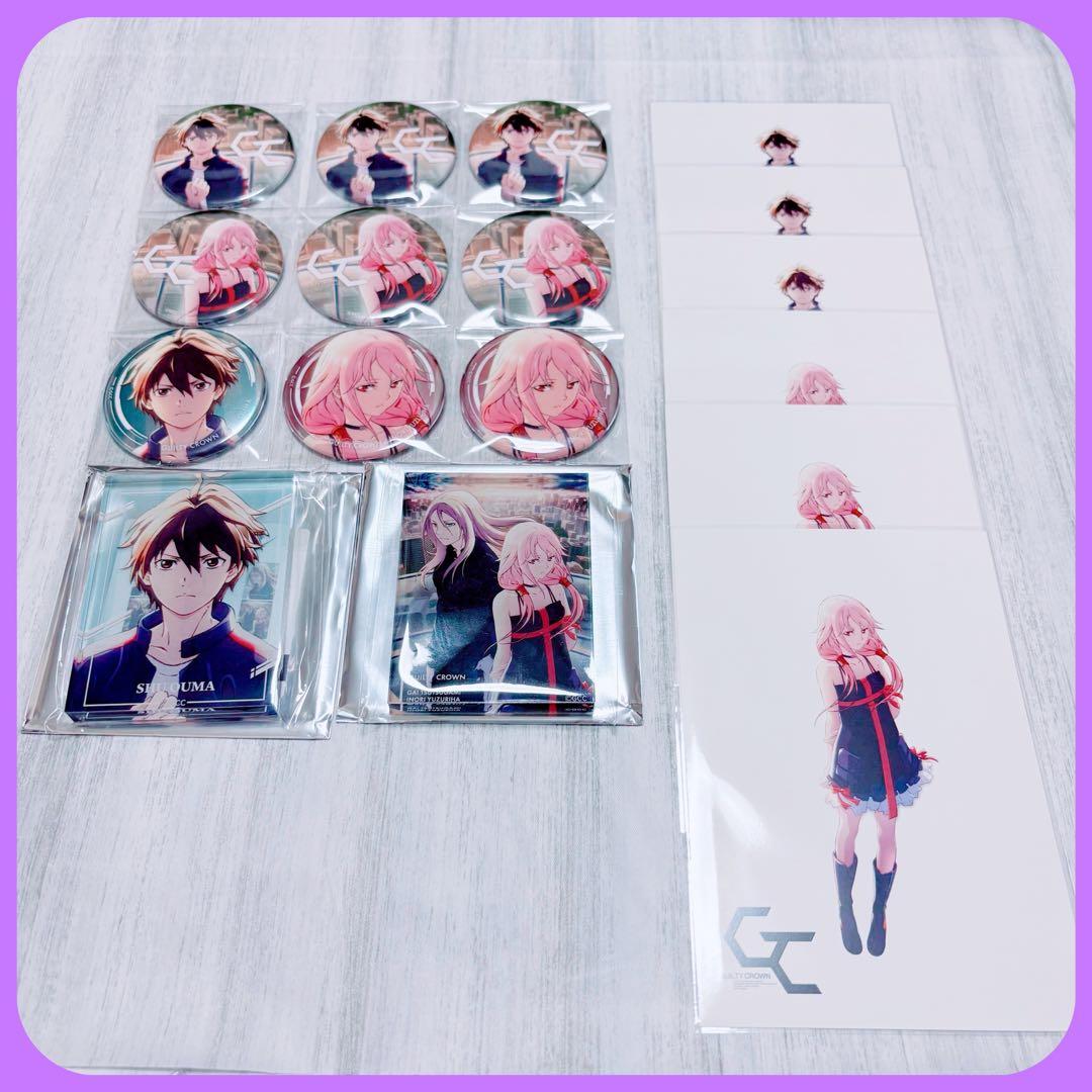 ギルティクラウン ギルクラ ノイタミナ 缶バッジ アクリルブロック 特典 ギルティクラウン ギルクラ ノイタミナ 缶バッジ アクリルブロック