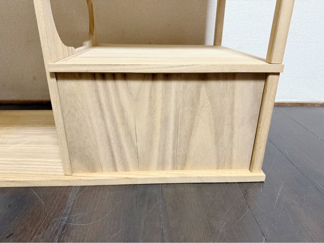 茶道具 桐木地 袋棚 利休袋棚 志野棚 組立式 炉用 煎茶道具