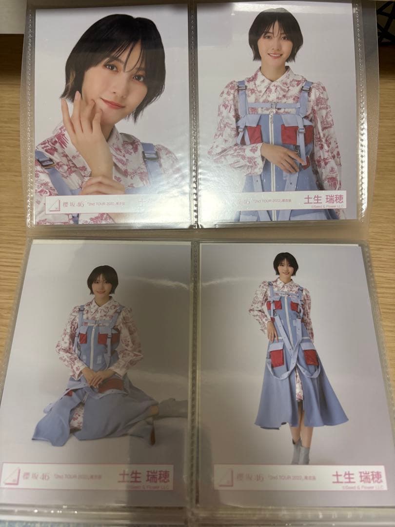 土生瑞穂 2ndTOUR 2022 青衣装直筆サイン入り生写真