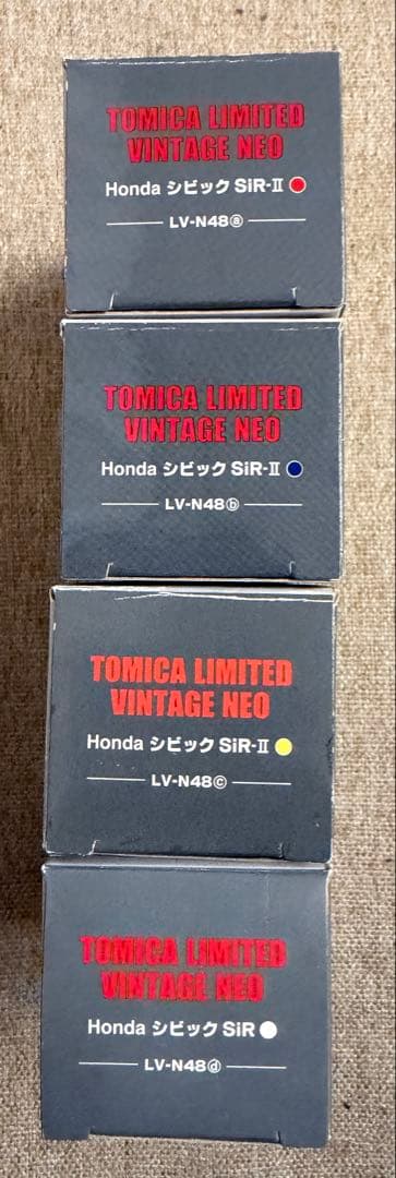 トミカリミテッドビンテージネオ ホンダシビック LV-N48a,b,c,d