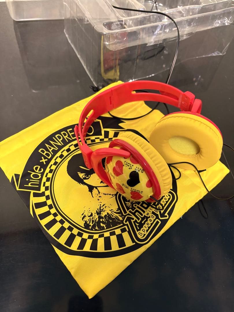 hide一番くじオンラインA賞　イエローハートヘッドホン hide一番くじオンラインA賞 イエローハートヘッドホン