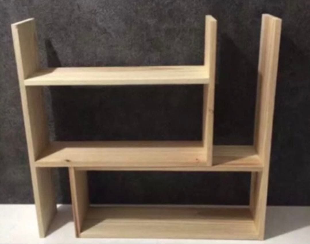 イベント用・木製三段分割式シェルフ 販売台キャスター付き イベント用