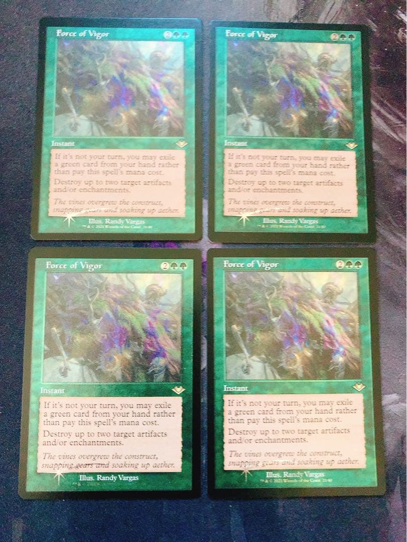 エッチングfoil】活性の力 英語 4枚セット