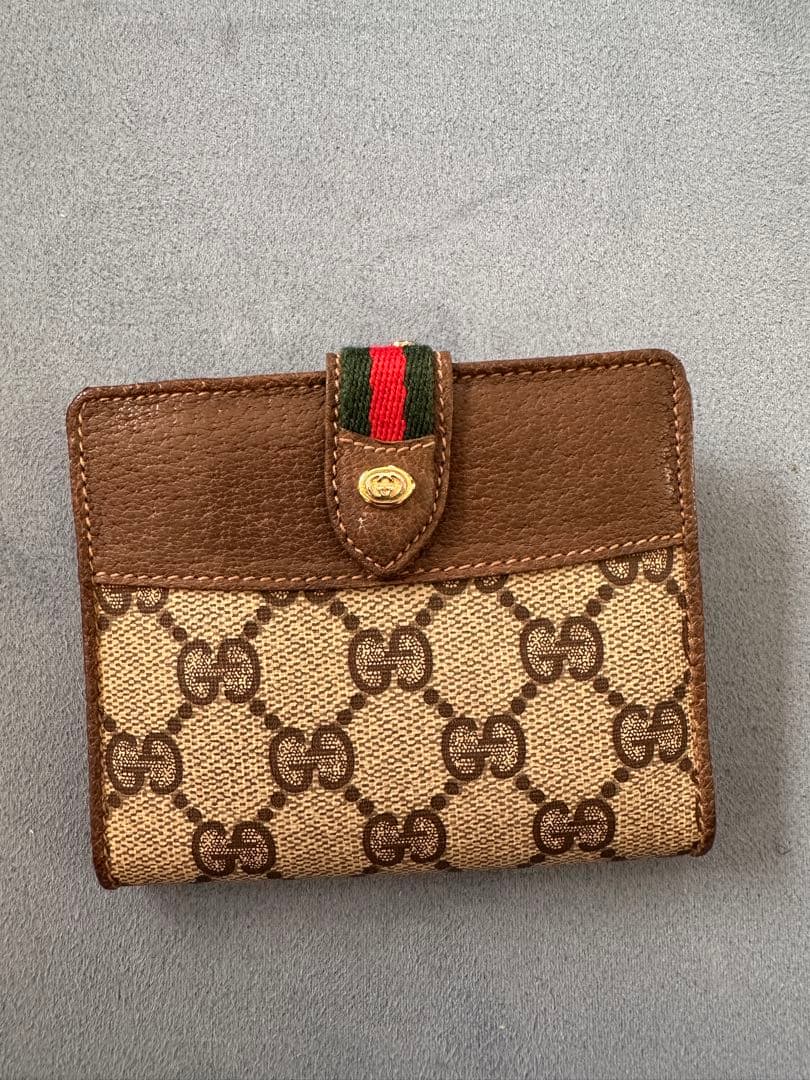 週末Sale GUCCI GGキャンバス 二つ折り財布
