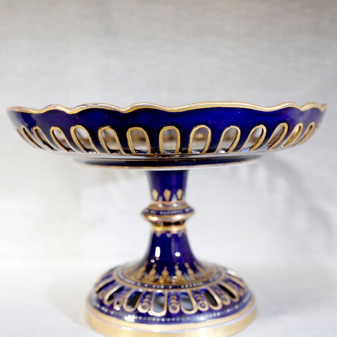 送料込み】ヴィエナスタイル 金彩レリーフ神話文 天使 コンポート