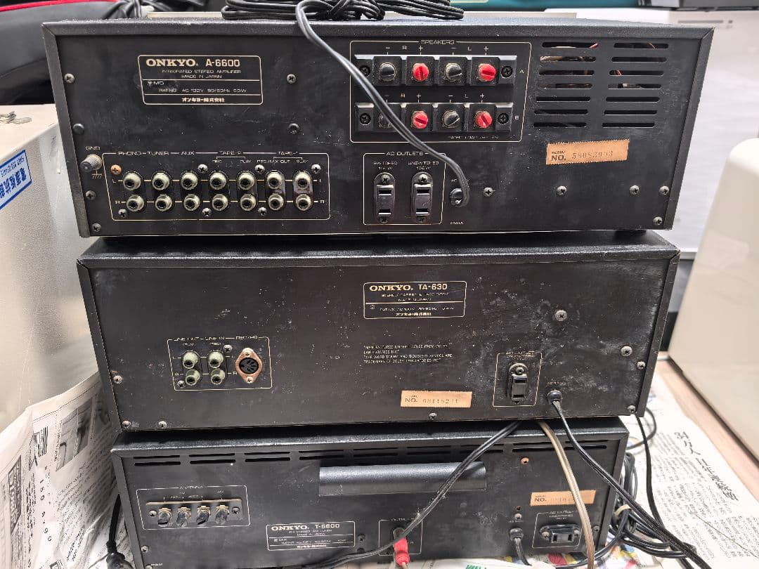 ONKYO アンプセット AM/FM T-6600 TA-630 A-6600