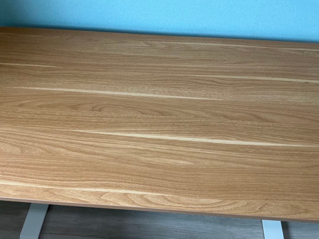 FLEXISPOT 電動昇降デスク E7 メープル天板×ホワイト脚 幅140cm