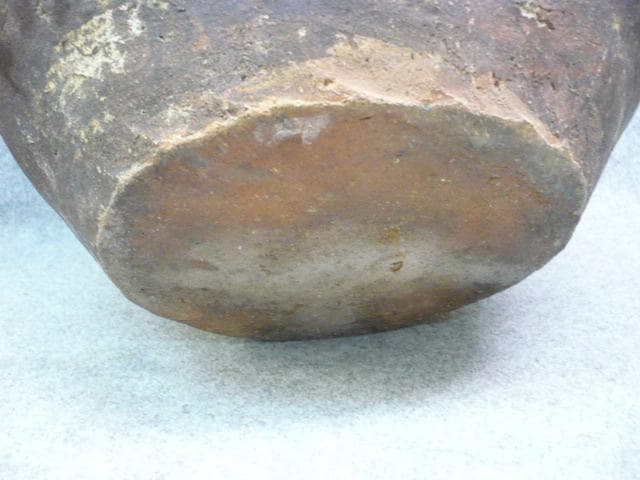 越前焼 自然釉 壷 刻印有り [B31502] 美術品・アンティーク・コレクション