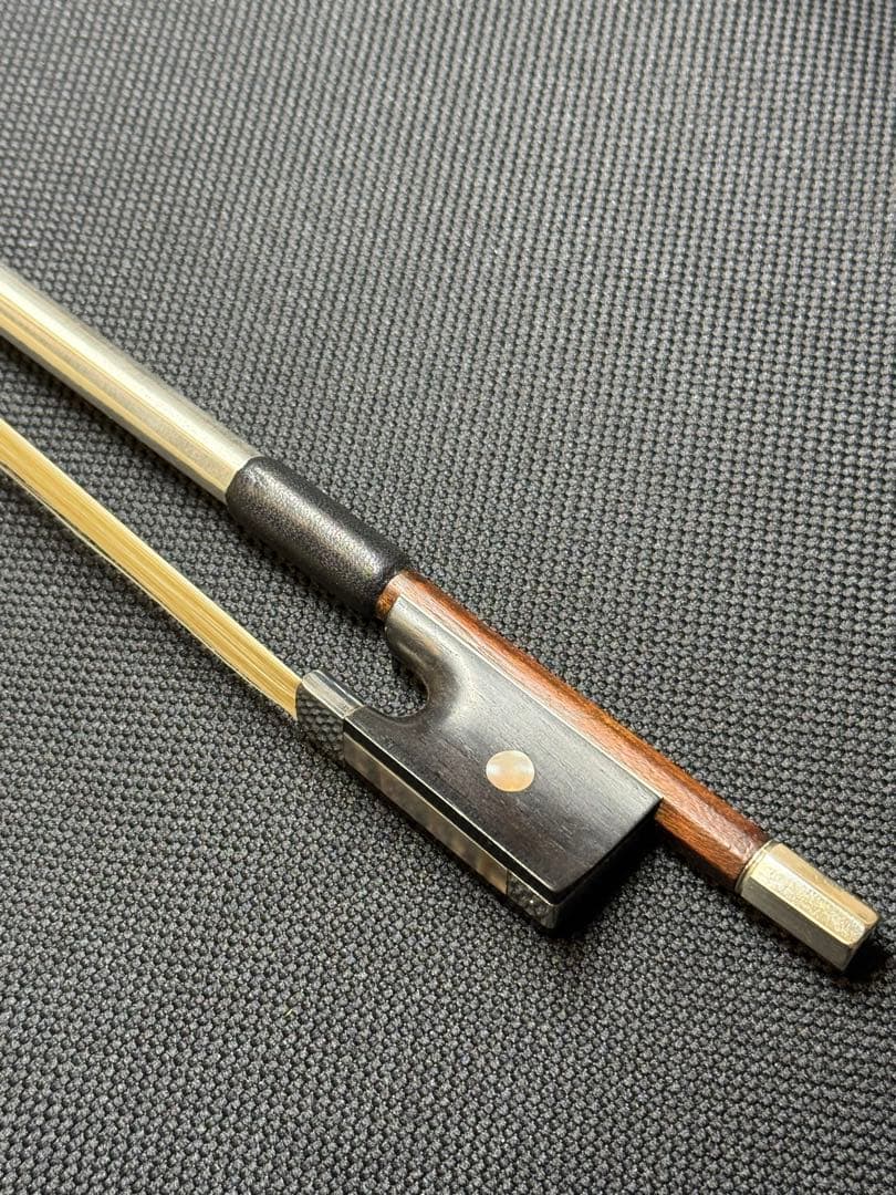 整備済】オールド バイオリン 弓 4/4 フェルナンブコ 刻印無 ヨーロッパ製