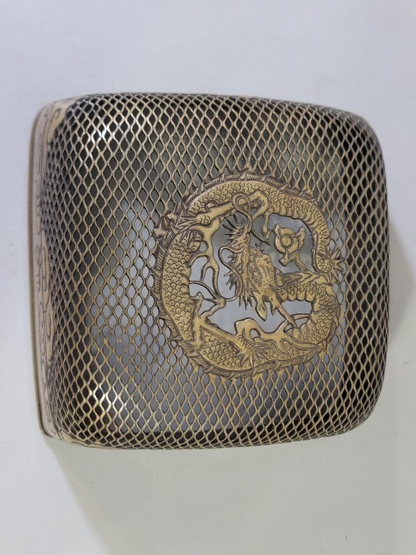 古銅 龍透かし火屋 手炙 香炉 時代物 DT624 - メルカリ