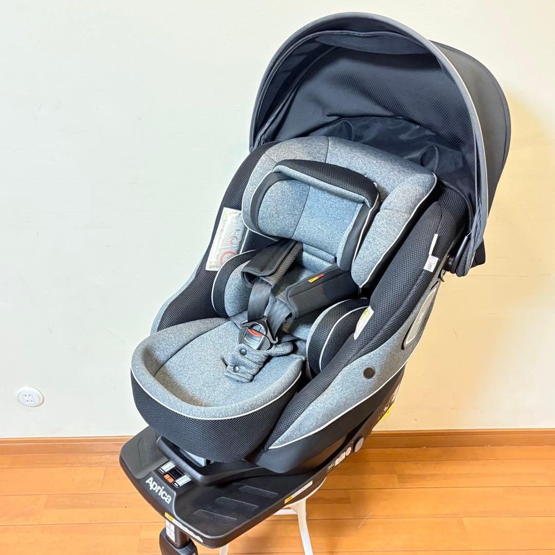 【匿名配送】Aprica クルリラ プラス 360° セーフティAB ブラック クルリラ プラス 360°セーフティー AB | ベビーカー・チャイルドシート