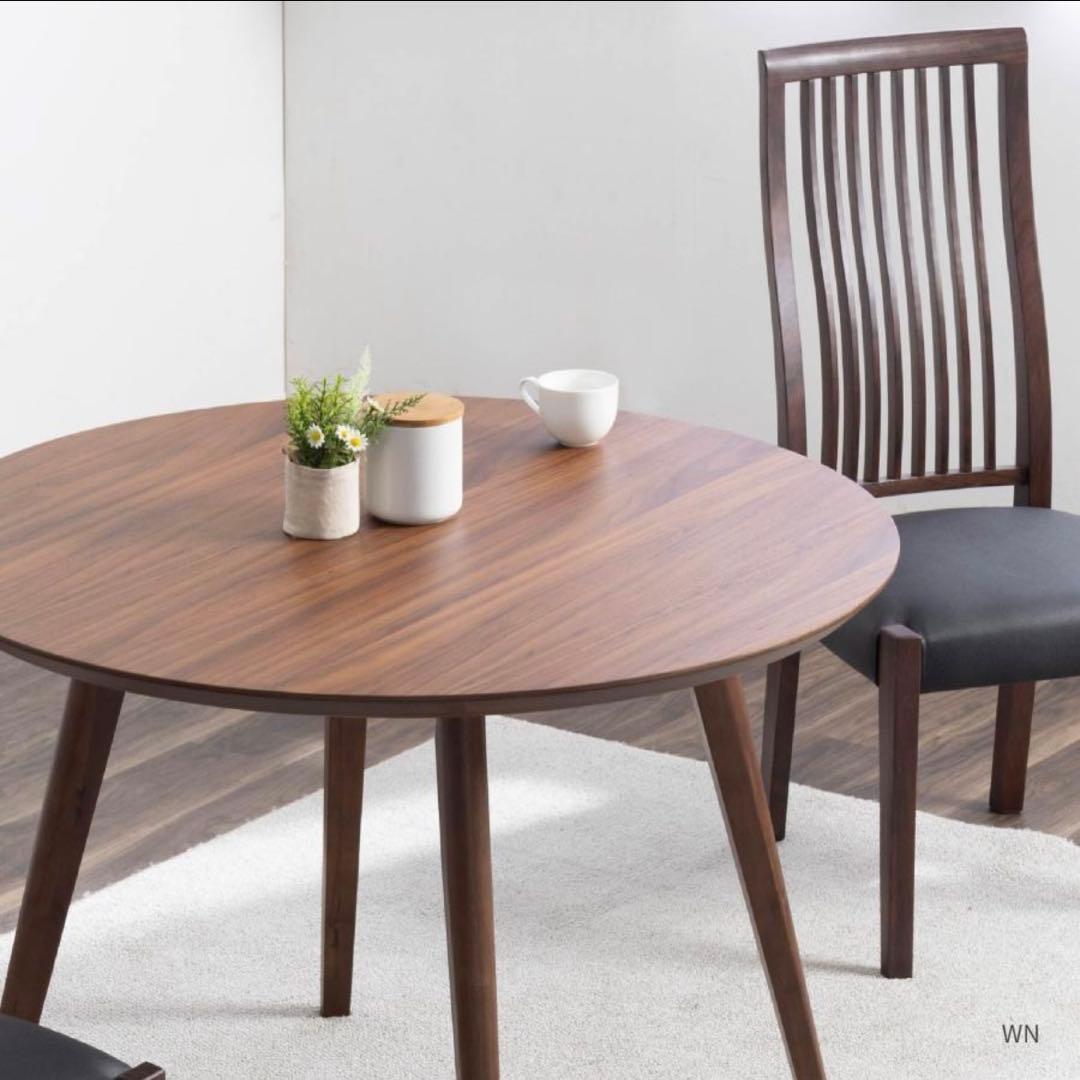 ダイニングテーブル 丸テーブル ミドルブラウン 100cm