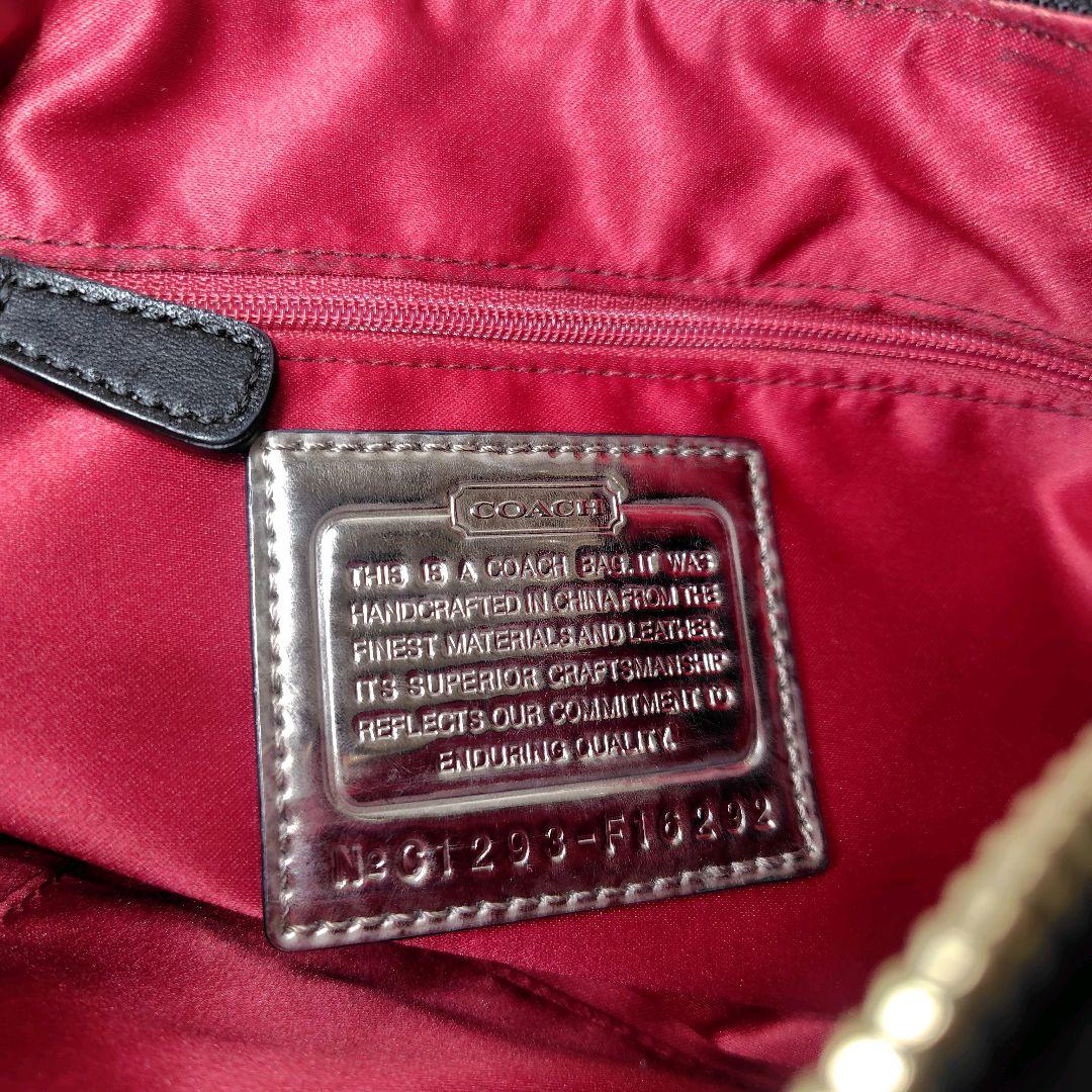 COACH　poppy 2way ショルダーバッグ y2k　ポピー 黒　コーチ