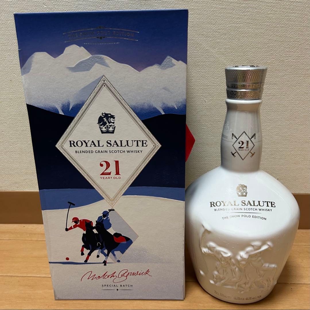 完売限定品」ロイヤルサルート 21 年 THE SNOW POLO 1本 - メルカリ