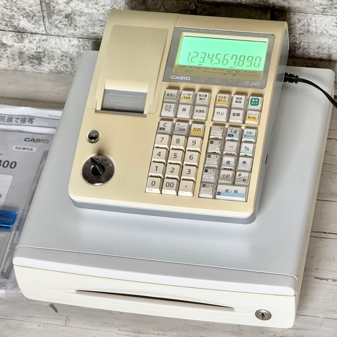 CASIO「TE-340」電子レジスター E101911505 最 安値