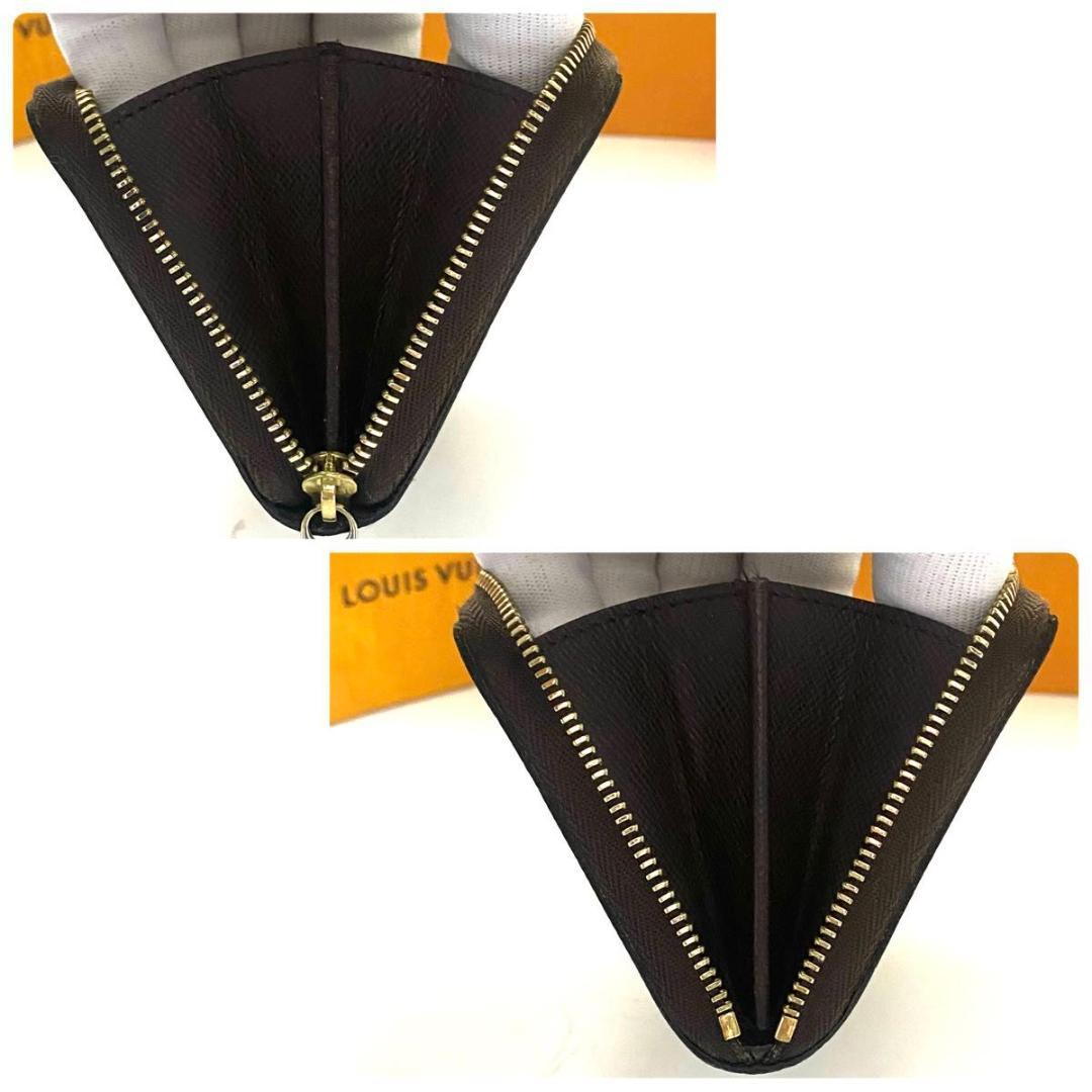 ルイ ヴィトン◎パース ダミエ エベヌ ラウンドファスナー 小銭入れ 茶色