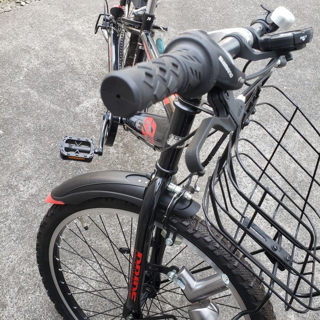 引き取り限定」あさひ ドライド24インチ ブラック/レッド