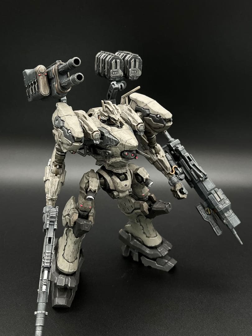 30MM アーマードコア6 ナイトフォール 部分塗装ウェザリング仕上げ