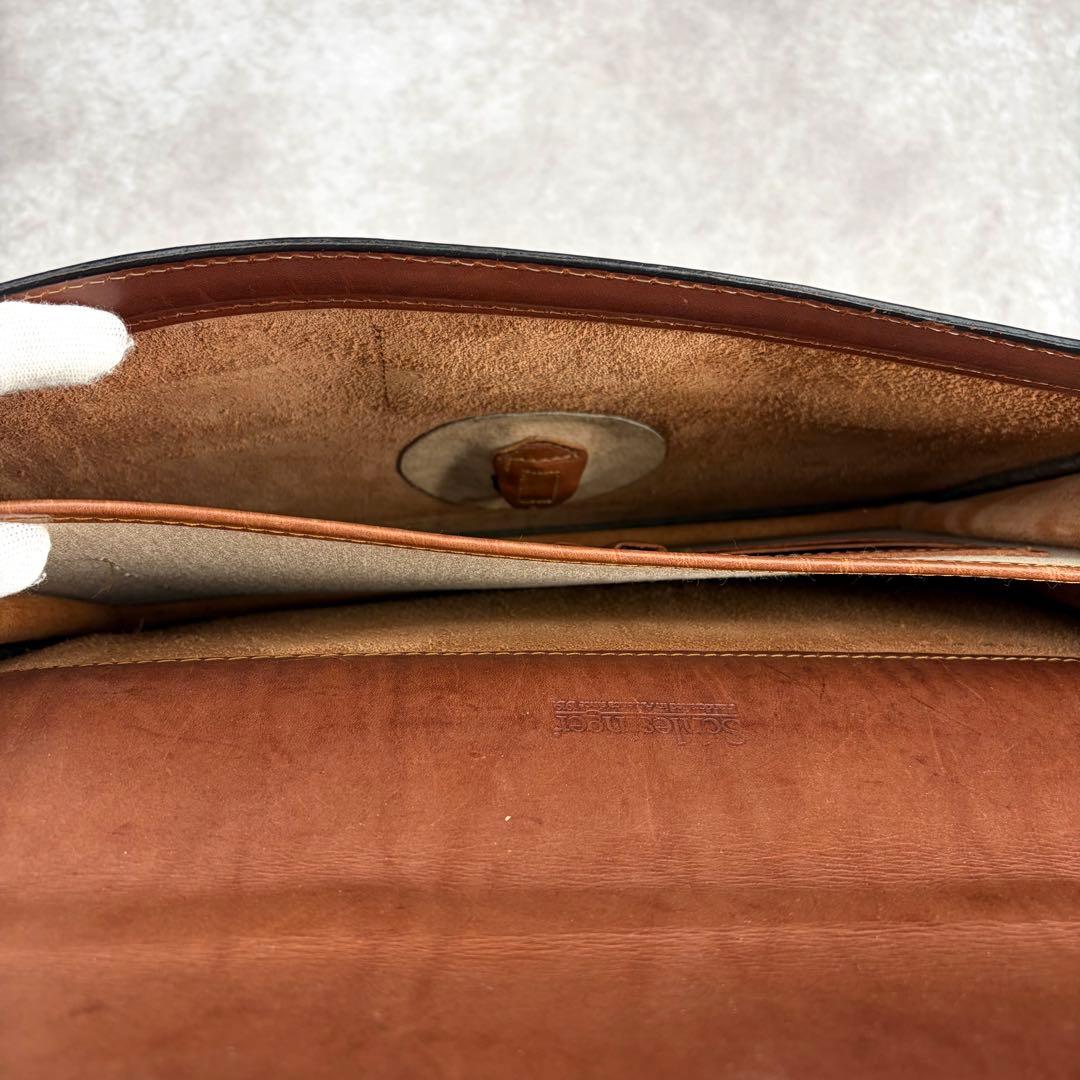 シュレスリンガー スリムブリーフケース ビジネスバッグ フルグレインレザー 本革