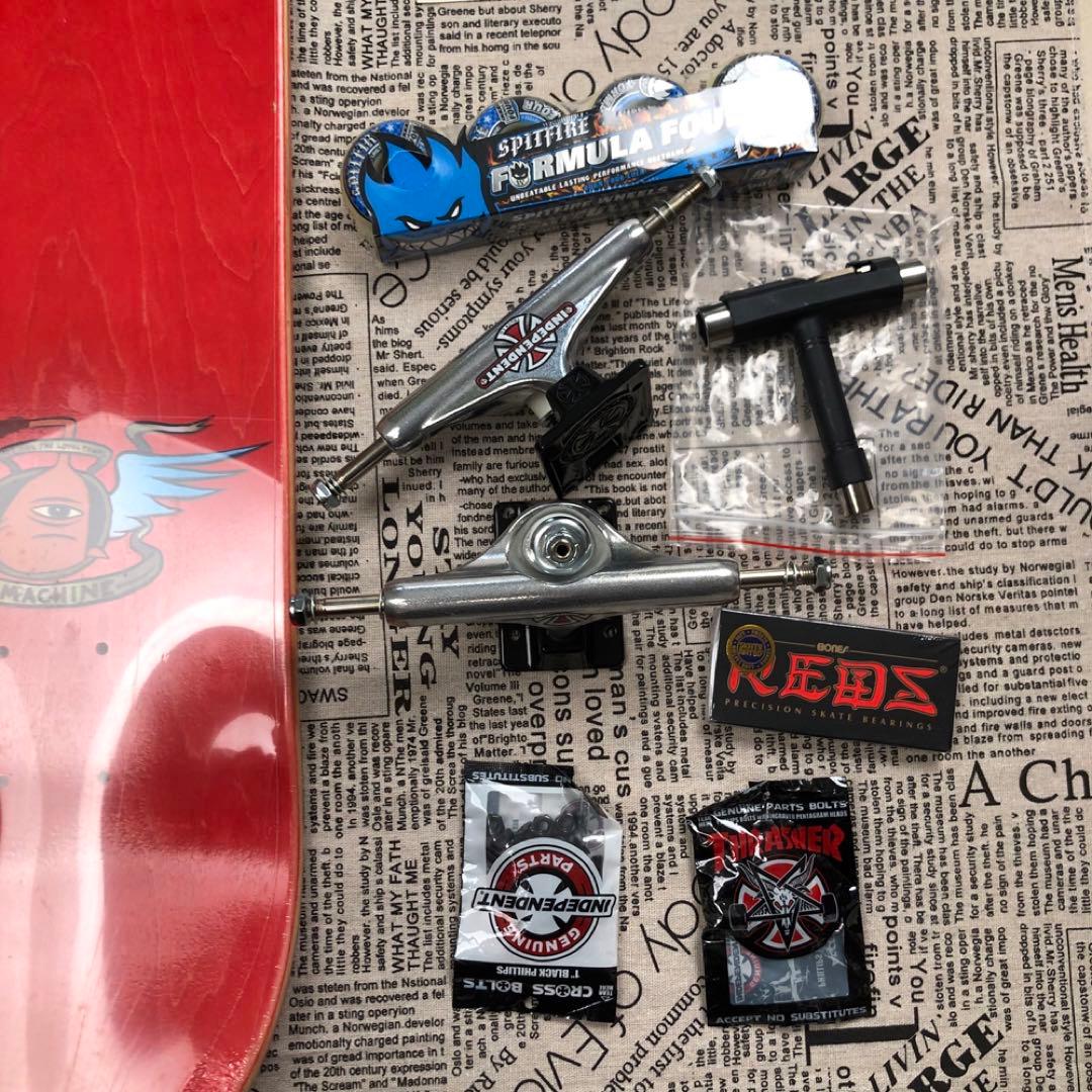 スケボー デッキデッキ セット 8.0 レッド