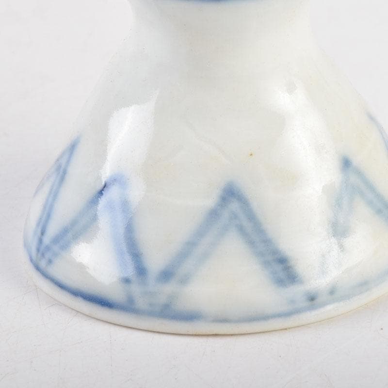 茶道具 京焼 河合瑞豊作 染付 千切蓋置 共布共箱 V 8804 - メルカリ