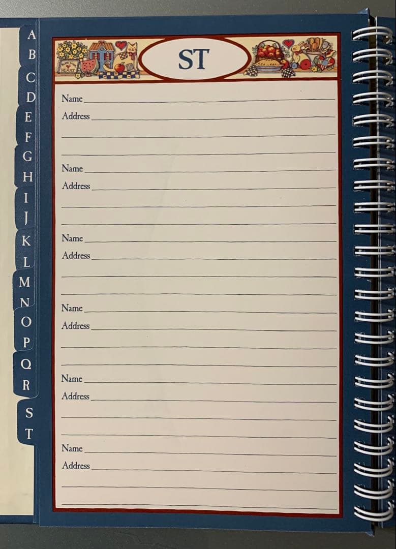 ラング社 SUSAN WINGET アドレスブック レトロ ヴィンテージ