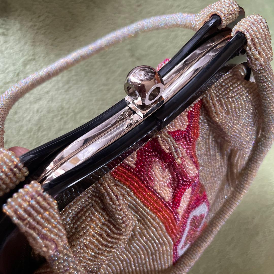 一点物 総ビジュー ビーズ バッグ ヴィンテージ アンティーク 和装 小物